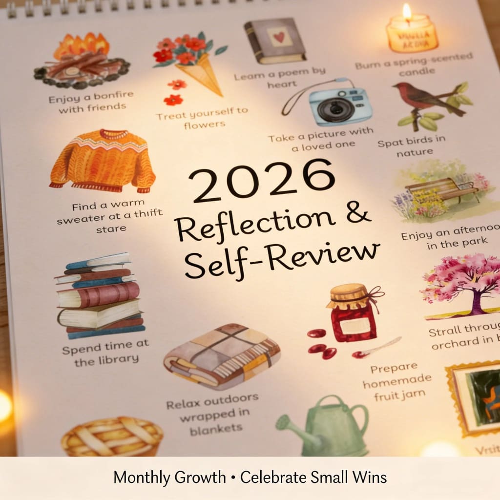 2026 Bucket List Spiral Calendar